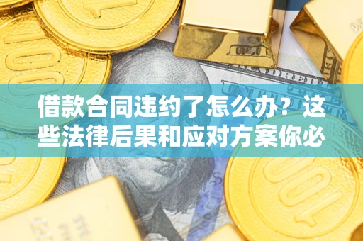 武汉借款合同违约了怎么办？这些法律后果和应对方案你必须知道