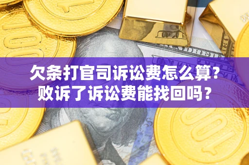 武汉欠条打官司诉讼费怎么算？败诉了诉讼费能找回吗？