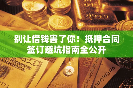 武汉别让借钱害了你！抵押合同签订避坑指南全公开